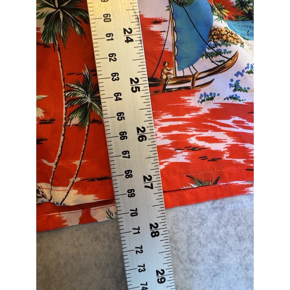 ISLANDER HAWAIIAN CAMP SHIRT TROPICAL BEACH RESORT PRINT SIZE L - Picture 5 of 5